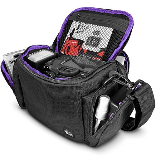 Camera Bag Case by Altura Photo for DSLR, Coolpix, Powershot, Mirrorless, Compact Cameras and Lenses (Padded Shoulder Travel Bag)