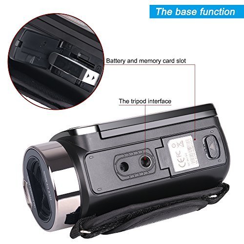 Camera Camcorders, Besteker HD 1080P 24 MP 16X Digital Zoom Video Camcorder with LCD and 270 Degree Rotation Screen