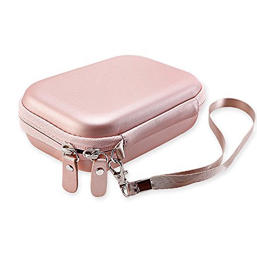 Canboc Shockproof Carrying Case Storage Travel Bag for HP Sprocket Portable Photo Printer / Polaroid ZIP Mobile Printer Protective Pouch Box,Rose Gold