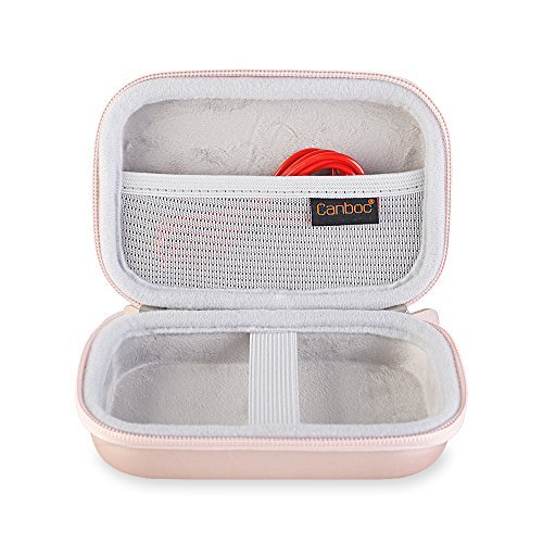 Canboc Shockproof Carrying Case Storage Travel Bag for HP Sprocket Portable Photo Printer / Polaroid ZIP Mobile Printer Protective Pouch Box,Rose Gold