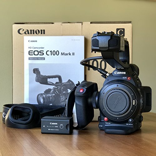 Canon EOS C100 Mark II Cinema EOS Camera with Dual Pixel CMOS AF (Body Only) (International Model) No Warranty