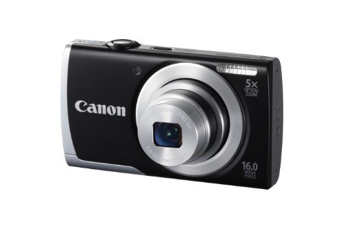 Canon PowerShot A2500 16MP Digital Camera with 5x Optical Image Stabilized Zoom with 2.7-Inch LCD (Black)