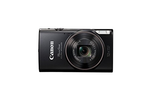 Canon PowerShot ELPH 360 HS with 12x Optical Zoom and Built-In Wi-Fi(Black)