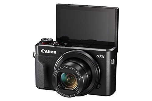 Canon PowerShot G7 X Mark II Digital Camera w/ 1 Inch Sensor and tilt LCD screen - Wi-Fi & NFC Enabled (Black)