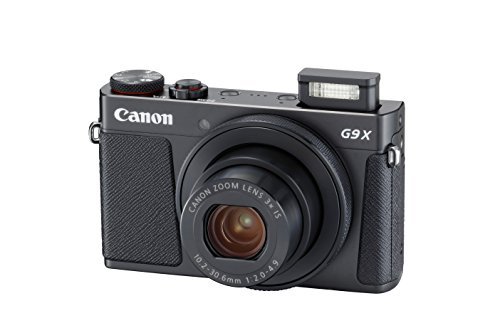 Canon PowerShot G9 X Mark II Compact Digital Camera w/ 1 Inch Sensor and 3inch LCD - Wi-Fi, NFC, & Bluetooth Enabled (Black)