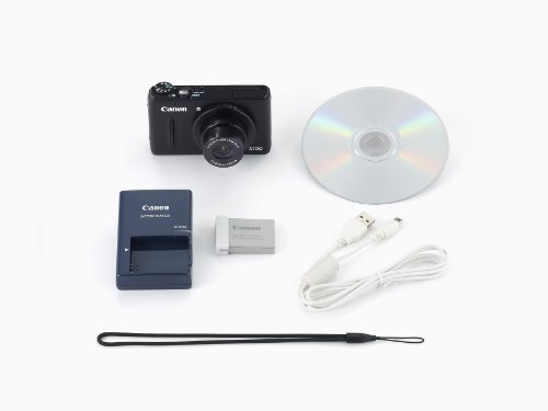 Canon PowerShot S100 12.1 MP Digital Camera with 5x Wide-Angle Optical Image Stabilized Zoom (Black) (OLD MODEL)