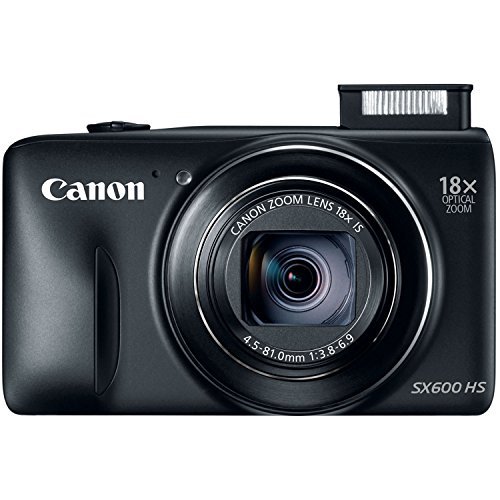 Canon PowerShot SX600 HS 16MP Digital Camera (Black)