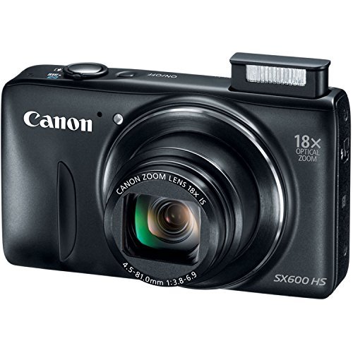 Canon PowerShot SX600 HS 16MP Digital Camera (Black)