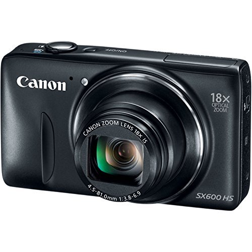 Canon PowerShot SX600 HS 16MP Digital Camera (Black)