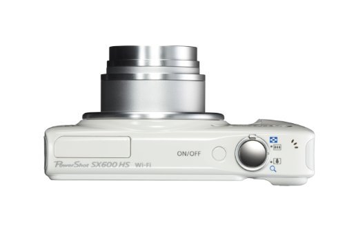 Canon PowerShot SX600 HS 16MP Digital Camera (White)