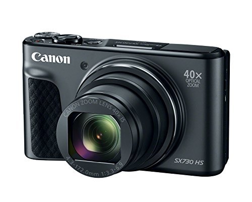 Canon PowerShot SX730 Digital Camera w/40x Optical Zoom & 3 Inch Tilt LCD - Wi-Fi, NFC, & Bluetooth Enabled (Black)