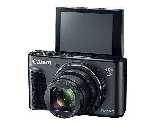 Canon PowerShot SX730 Digital Camera w/40x Optical Zoom & 3 Inch Tilt LCD - Wi-Fi, NFC, & Bluetooth Enabled (Black)