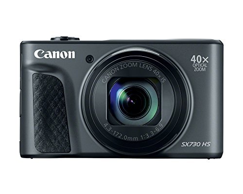 Canon PowerShot SX730 Digital Camera w/40x Optical Zoom & 3 Inch Tilt LCD - Wi-Fi, NFC, & Bluetooth Enabled (Black)