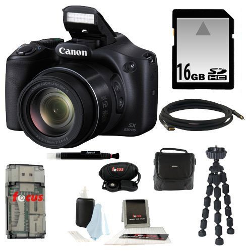 Canon Powershot SX530 HS Camera with 16GB Deluxe Accessory Kit