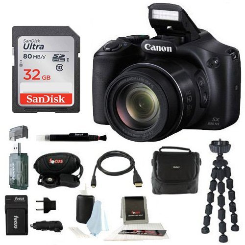 Canon Powershot SX530 HS Camera with 32GB Deluxe Accessory Kit