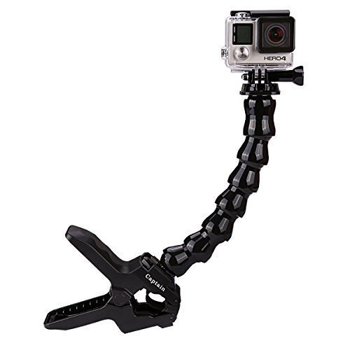 Captain Jaws Flex Clamp Mount with Adjustable Neck for Gopro Hero Sport Video Camera