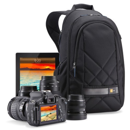 Case Logic CPL-108BK Backpack for DSLR Camera and iPad, Black