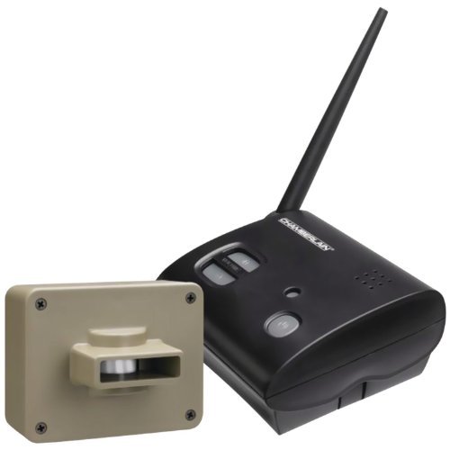 Chamberlain CWA2000 Weatherproof Outdoor/Driveway Wireless Motion Alarm and Alert System, Includes 1 Battery/AC Powered Base Receiver and 1 CWPIR Sensor, Additional CWPIR Sensors Sold Separately