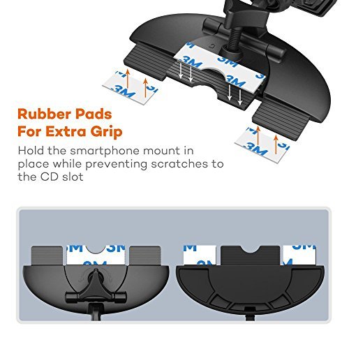 ChargerCity EasyBlade 17mm Ball Connection Car CD Slot Mount for Garmin Nuvi Drive DriveSmart GPS Brackets Cradles 3x 4x 5x 6x 50 51 55 56 57 57LM 57LMT 58 58LMT 61 65 66 67 68 25xx LM LMT LMTHD GPS