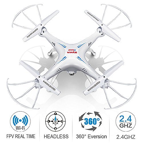 Cheerwing Syma X5SW-V3 FPV Explorers2 2.4Ghz 4CH 6-Axis Gyro RC Headless Quadcopter Drone UFO with HD Wifi Camera (White)