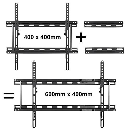 Cheetah APTMM2B TV Wall Mount for 20-75" TVs up to VESA 600 and 165lbs, and fits 16” And 24” Wall Studs, and includes a Tilt TV Bracket, a 10' Twisted Veins HDMI Cable and a 6" 3-Axis Magnetic Bubble Level