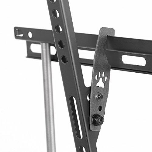 Cheetah APTMM2B TV Wall Mount for 20-75" TVs up to VESA 600 and 165lbs, and fits 16” And 24” Wall Studs, and includes a Tilt TV Bracket, a 10' Twisted Veins HDMI Cable and a 6" 3-Axis Magnetic Bubble Level