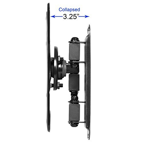 Cheetah Mounts ALAMLB Articulating Arm (20" Extension) TV Wall Mount Bracket for 20-55" TVs up to VESA 400 and 66lbs, Including a Twisted Veins 10' Cable and a 6" 3-axis Magnetic Bubble Level