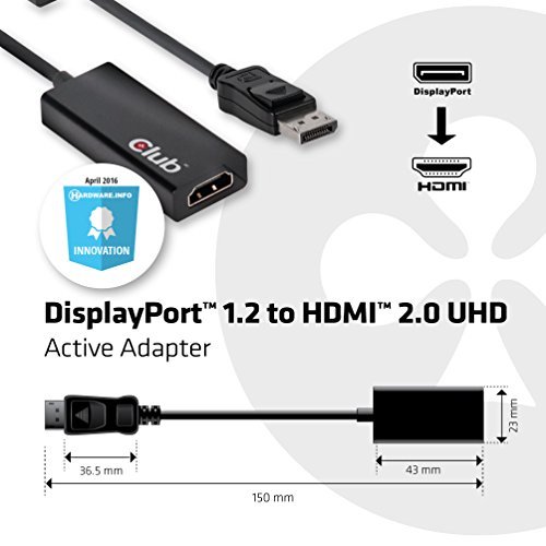 Club3D Displayport 1.2 to HDMI 2.0 UHD (CAC-1070)