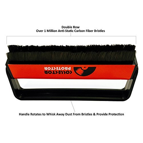 Collector Protector Vinyl Record Spray Cleaner and Anti Static Carbon Fiber Record Brush. The Perfect Combination To Keep Your Records Sounding Great