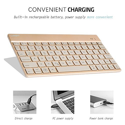 Collen Ultra-Thin Universal 7 Colors Backlight Wireless Bluetooth Keyboard