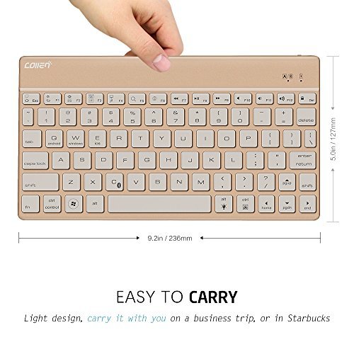 Collen Ultra-Thin Universal 7 Colors Backlight Wireless Bluetooth Keyboard