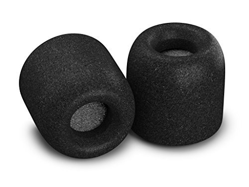 Comply Foam Premium Earphone Tips - Isolation Plus Tx-500 (Black, 3 Pairs, Medium)