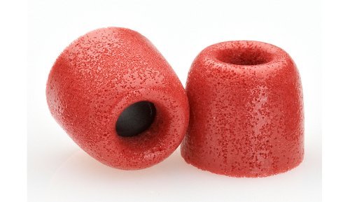 Comply Foam Premium Earphone Tips - Isolation T-500 (Red, 3 Pairs, Medium)