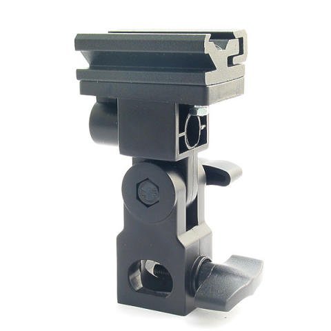 CowboyStudio Single Flash Shoe Swivel Bracket Kit with 1 Mounting Bracket, 1 Umbrella, and 1 Stand Stand