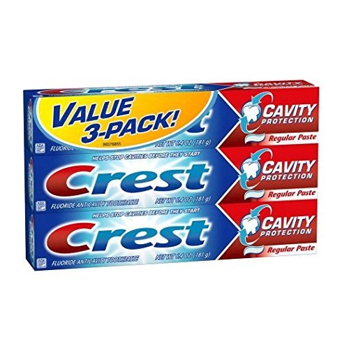 Crest Cavity Protection Fluoride Anticavity Regular Toothpaste 6.4 Oz, 3-pack 