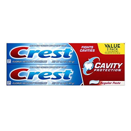 Crest Cavity Protection Toothpaste - Twin Pack 6.4 Oz, (Pack of 3) 