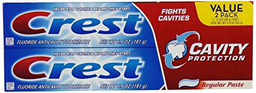 Crest Cavity Protection Toothpaste - Twin Pack 6.4 Oz, (Pack of 3) 