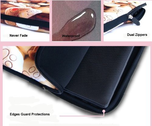 Cute Puppy & Kitten 7" Neoprene Tablet Sleeve Pouch Case Bag w/ Handle For 7" iRulu Android 4.2 Tablet PC /Samsung Galaxy Tab 3 7" Android Tablet /7.9" Apple iPad mini Tablet /Ematic 7" Google Android 4.2 Tablet /Proscan 7" Android 4.0 Touchscreen Tablet /Barnes & Noble NOOK Tablet 7" Touchscreen /Lenovo IdeaTab 7" Tablet /Chromo 7" Android Tablet /Kurio 7 Tablet Android 4.0 /HP Tablet Series 7 /ASUS Google Nexus 7 2nd Gen 7" Android Tablet /Amazon Kindle Fire Tablet FY-HS7-005