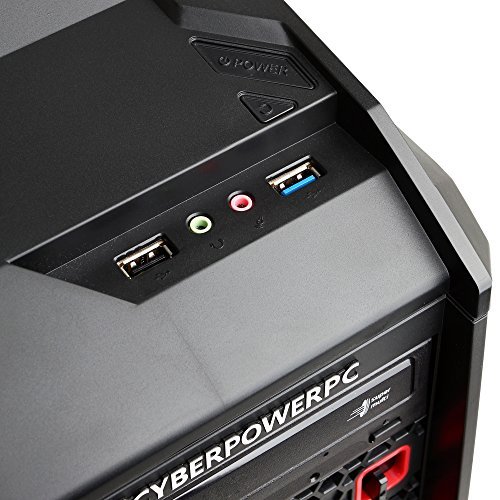 CyberpowerPC Gamer Ultra GUA3400A Gaming Desktop - AMD FX-6300 Six Core 3.5GHz, 8GB DDR3 RAM, 1TB HDD, 24X DVD, AMD R7 250 2GB, Windows 10 Home