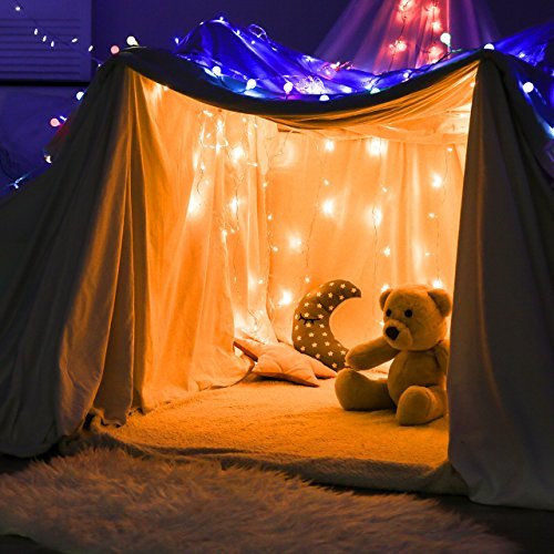 Cymas LED String Lights, 33ft 100 LED Waterproof Decorative Lights Dimmable with Remote Control for Indoor and Outdoor, Bedroom, Patio, Garden, Wedding, Parties, UL Listed (Warm White)
