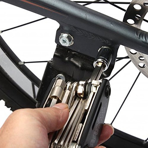 DAWAY Bike Repair Tool Kits - 16 in 1 Multifunction Bicycle Mechanic Fix Tools Set Bag with Tire Patch Levers