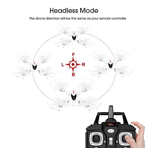 DBPOWER MJX X400W FPV Drone with Wifi Camera Live Video Headless Mode 2.4GHz 4 Chanel 6 Axis Gyro RTF RC Quadcopter, Compatible with 3D VR Headset