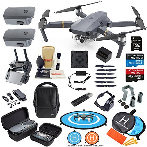 DJI Mavic PRO Drone Quadcopter Flymore Combo with 3 Batteries, 4K Professional Camera Gimbal Bundle Kit with MUST HAVE Accessories