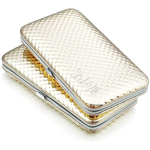 DLFE Manicure Pedicure Professional Stainless Steel Set of 12pcs with Luxurious Case(Golden) 