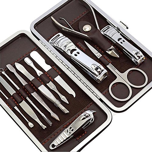 DLFE Manicure Pedicure Stainless Steel Set of 12pcs 