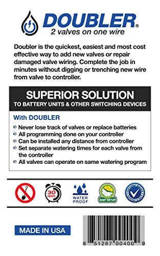 DOUBLER - 2 Valves on One Wire / Expand or Repair Your Irrigation System with Ease