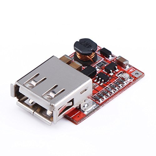 DROK Ultra Small Mini DC Power Module DC 3V to 5V 1A USB Battery Converter Step Up Module Charge for MP3/MP4/Phone Samsung Galaxy S3 iPad iPhone 4S 5 6/6 Plus
