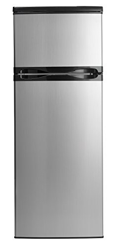 Danby DPF073C1BSLDD Designer 7.3 cu.ft. Two Door Apartment Size Refrigerator, Steel