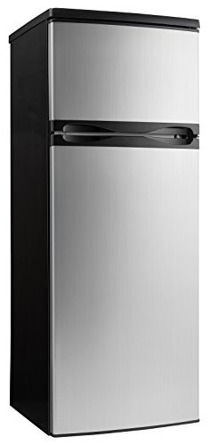 Danby DPF073C1BSLDD Designer 7.3 cu.ft. Two Door Apartment Size Refrigerator, Steel