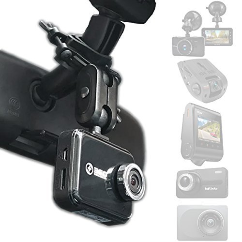 Dash Cam Mirror Mount - Fits Falcon F170HD,Rexing V1, Z-Edge, Old Shark, YI, Amebay,KDLINKS X1,VANTRUE and Most Other Dash Cameras